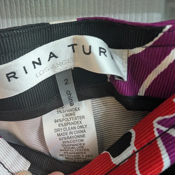 Trina‎ Turk Varvara Lady Day Orchid Pants 28Wx38L  - Size 2 - Picture 5 of 5